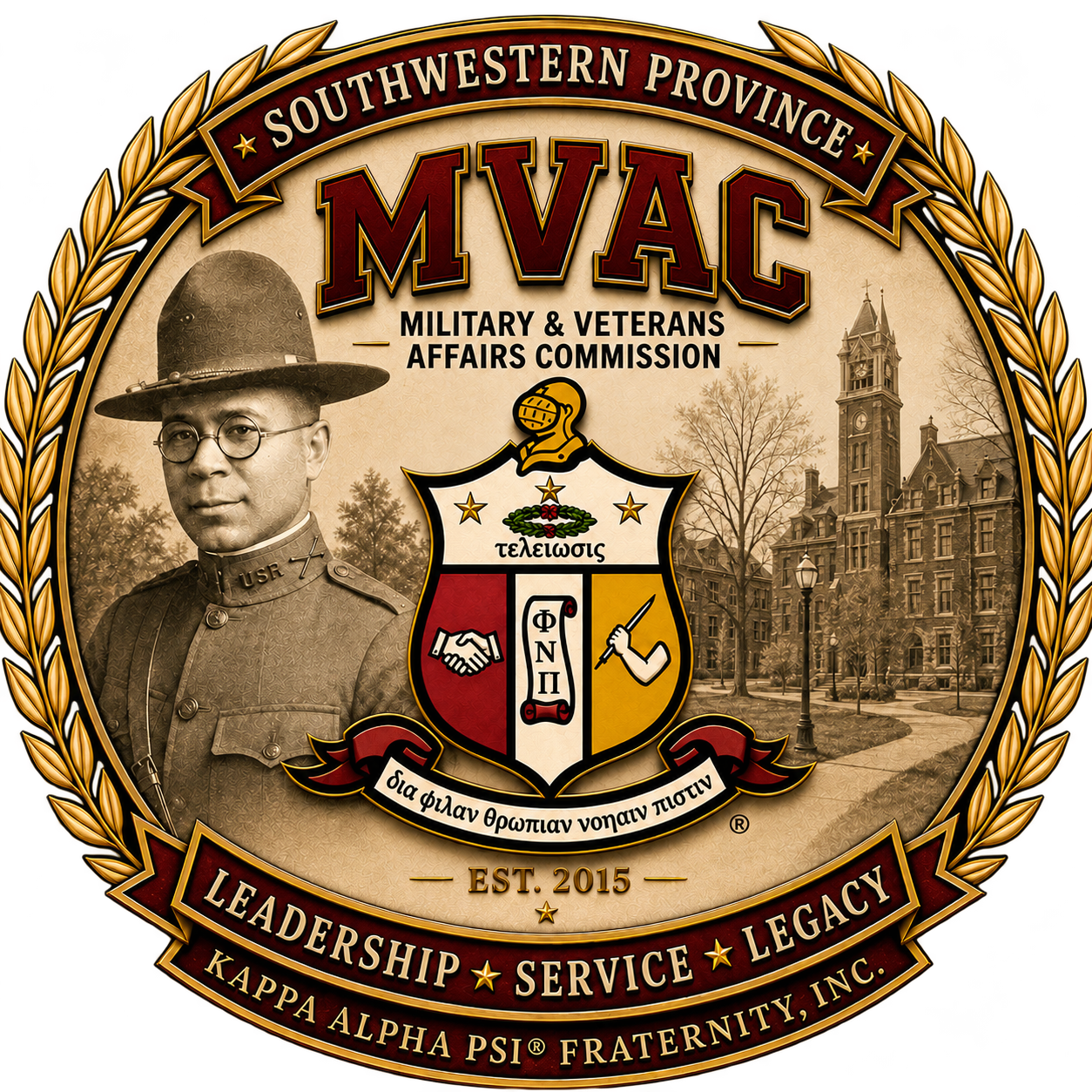 Southwestern Province Military and Veterans Affairs Commission logo